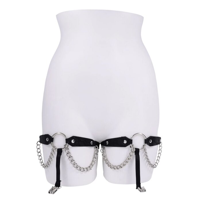 Sex and Mischief Chain Lace Garters