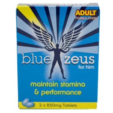 Blue Zeus Sexual Performance Pills - 2 Capsules