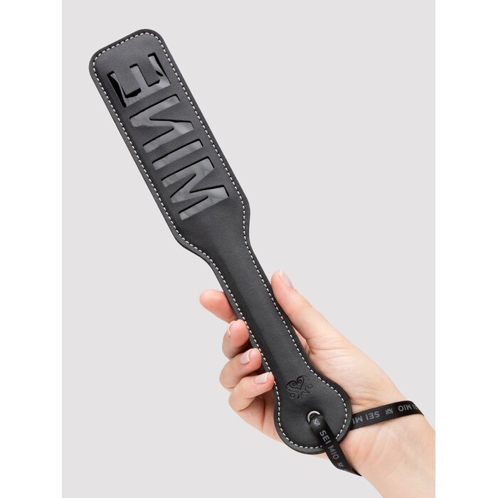 SEI MIO MINE Impression Spanking Paddle - Black
