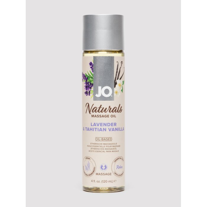 System JO Naturals Lavender and Tahitian Vanilla Massage Oil 120ml