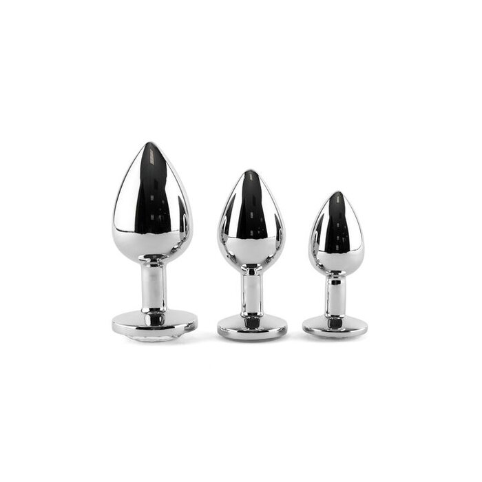 Ann Summers Metal Jewelled Butt Plug 3 Piece Set