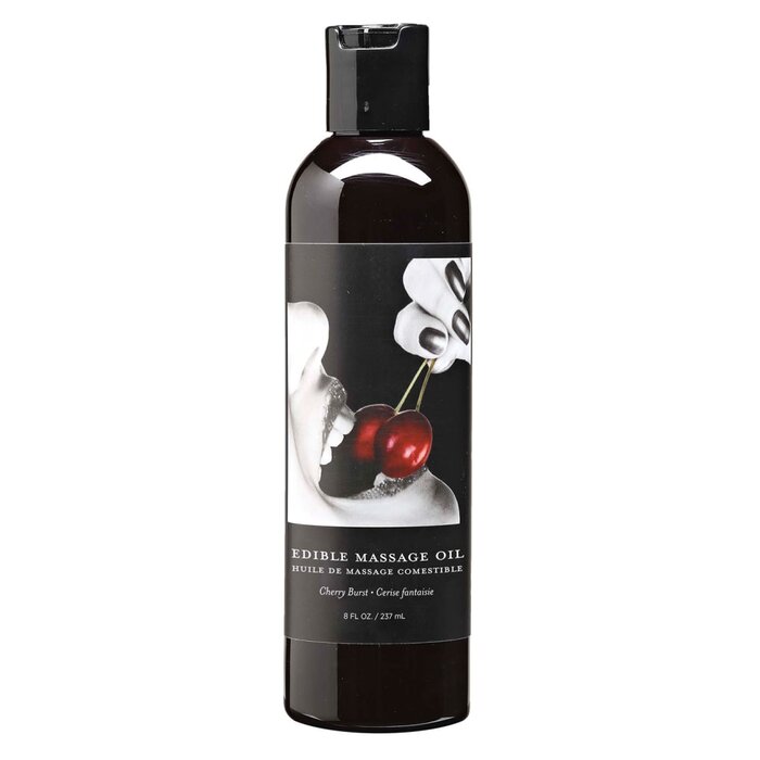 Edible Massage Oil - Cherry - 8 oz.