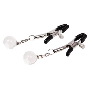 MysticNips Crystal Ball Stainless Steel Nipple Clamps