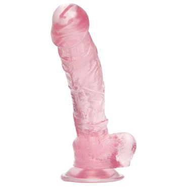 Candytoss Clear Pink Realistic Jelly Dildo - 9.5 Inch