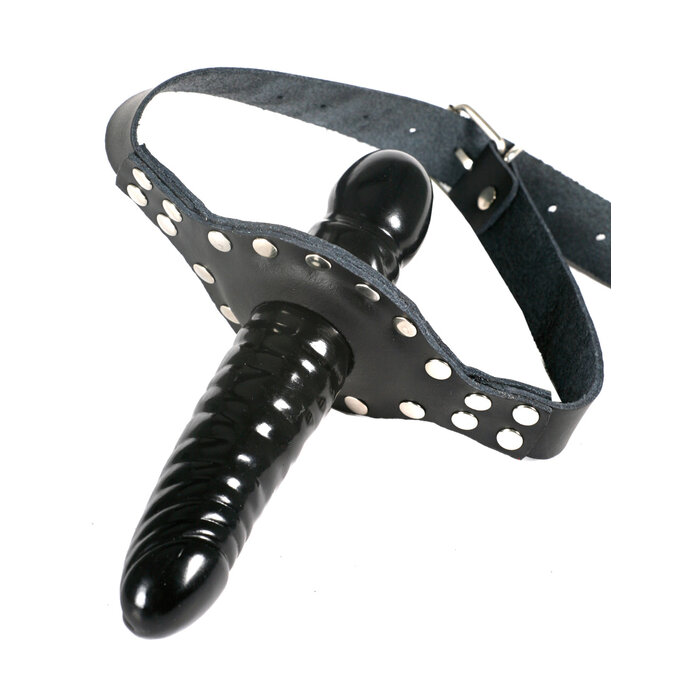 Leather Double Penis Gag