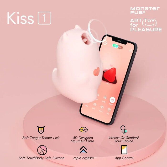 Magic Kiss Smart Clitoral Suction Egg Tongue Vibrator