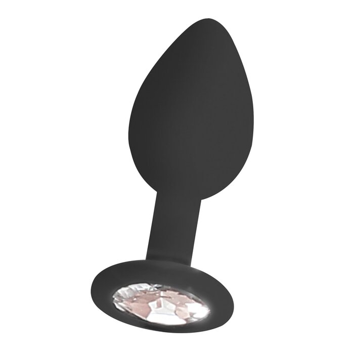 Ouch! Silicone Butt Plug with Removable Jewel
