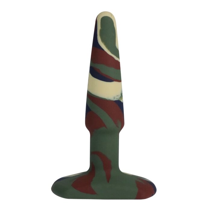 A-Play - Groovy - Silicone Anal Plug - 4" - Camouflage