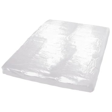 White PVC Flat Bed Sheet - Double Bed Size