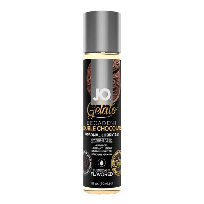 JO Gelato Water-Based Flavored Lubricant - Decadent Double Chocolate - 1 oz.