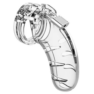 Man Cage Model 3 Clear Chastity Cage - 4.5 Inch