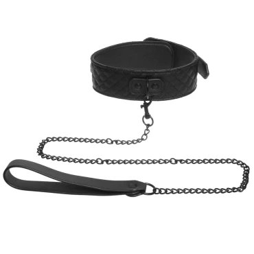 Strictly Business Quilted Deluxe Collar & Leash