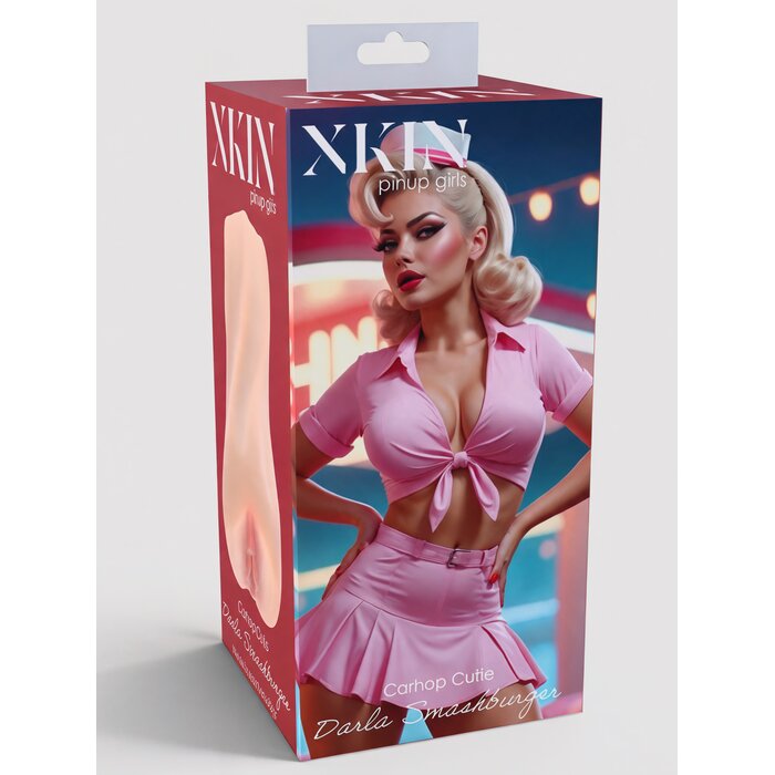 XKIN Pinup Girl Darla A.R. Experience Male Stroker - Flesh Pink
