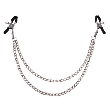 In A Pinch Stainless Steel Chain Nipple Clamps