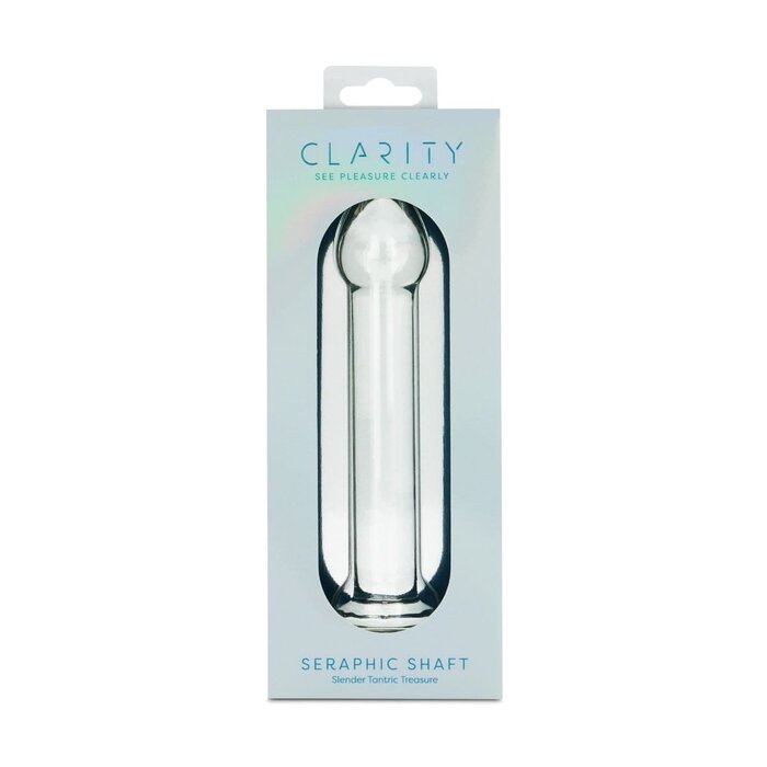 Clarity Seraphic Shaft Glass Dildo: Sleek Straight 157mm
