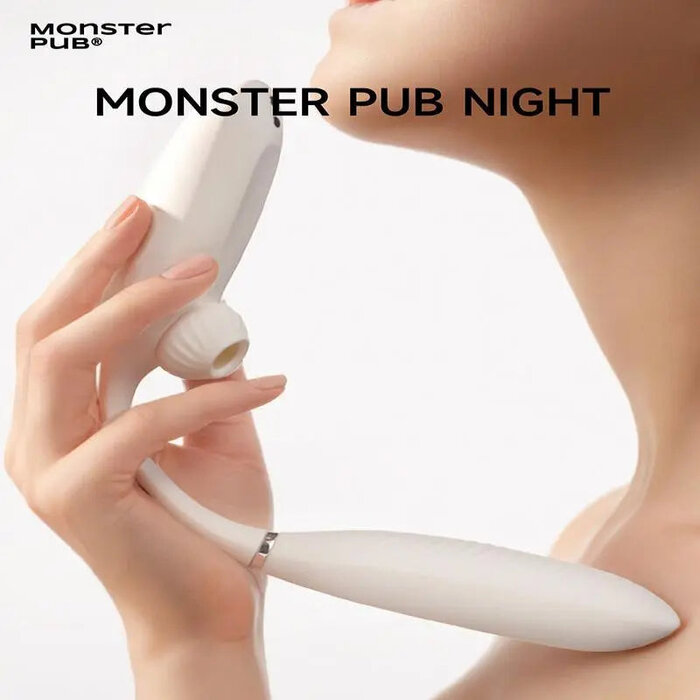 White Series Antibacterial -Pop Remote Suction & Shock Bang