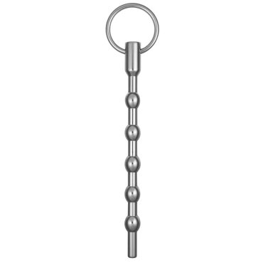 5-Beads Steel Urethral Sound with Through-Hole – 15cm