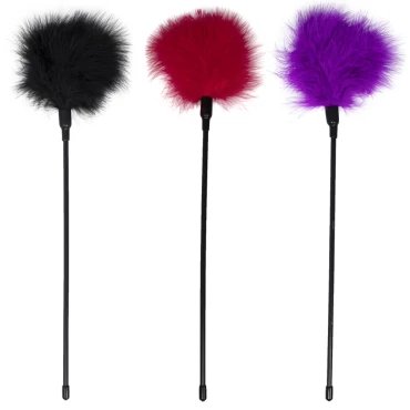 Sensory Tickle & Tease Feather Tickler - BLACK