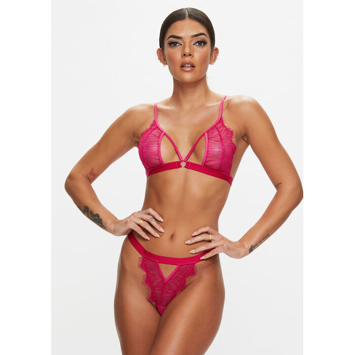 Ann Summers Lexie Crotchless Set, Bright Pink