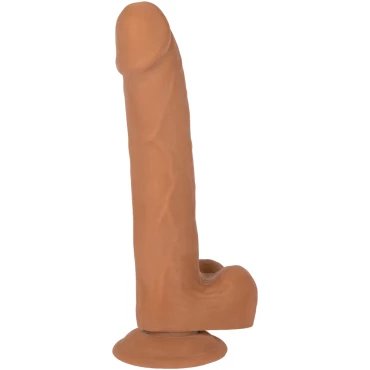 Girthy Glory Mid Tone Realistic Suction Dildo - 9.8 Inch
