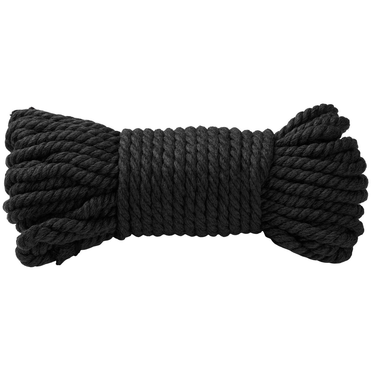 Merci Doc Johnson Bind & Tie 6 mm Hemp Bondage Rope 50 ft - Black