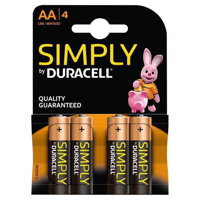 Duracell AA Batteries (4 Pack)