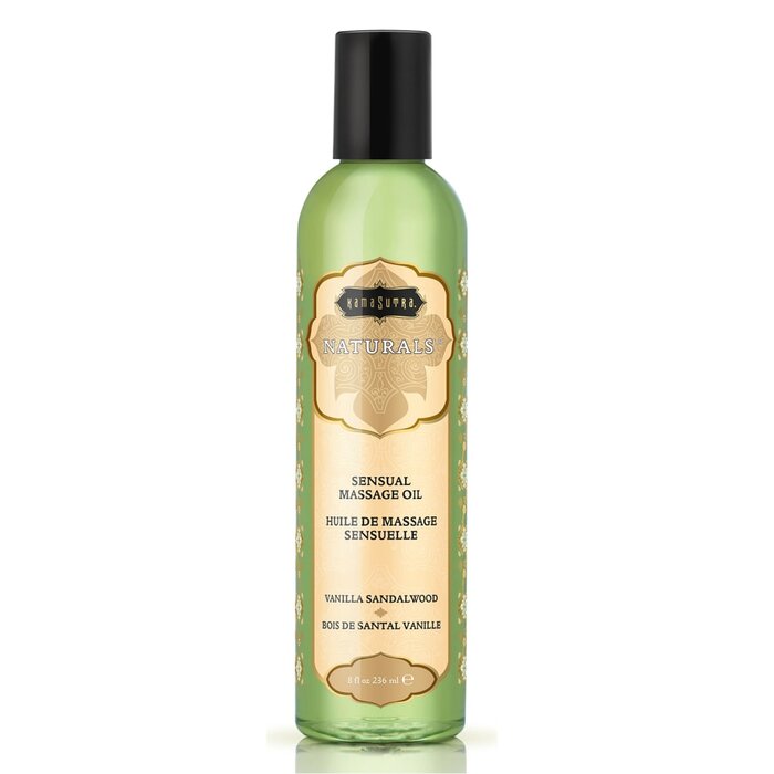 Naturals Sensual Massage Oil - Vanilla Sandalwood - 8 oz.