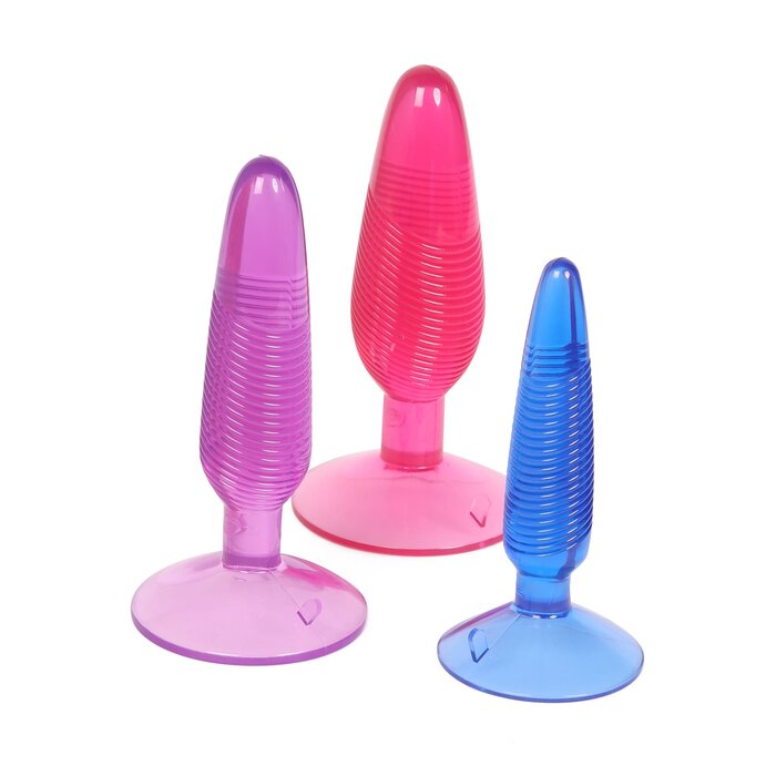 Jelly Arousal Twirly Trio Butt Plugs