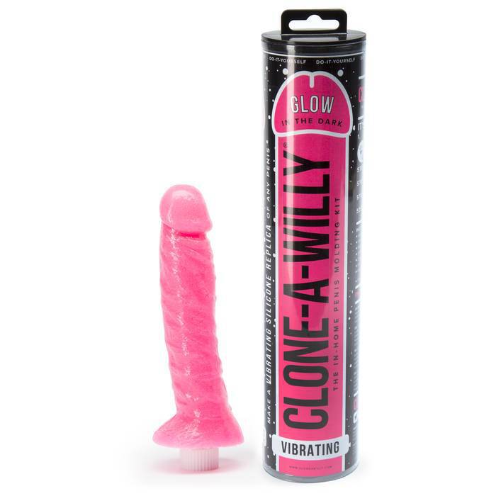 Clone-A-Willy Glow In The Dark Vibrator Moulding Kit Pink