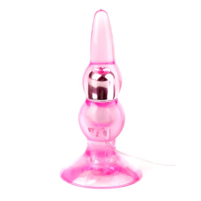 Vibrating Pink Anal Pleasure Butt Plug