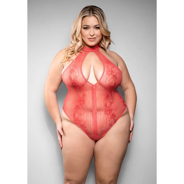 Calliope Zipper Teddy - 3X/4X