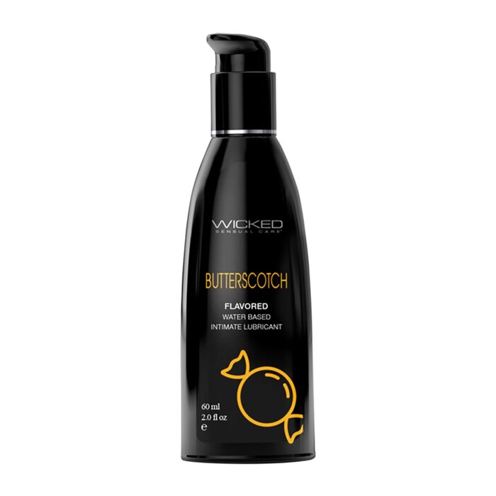 Wicked Sensual Care Water-Based Flavored Lubricant - Butterscotch - 2 oz.