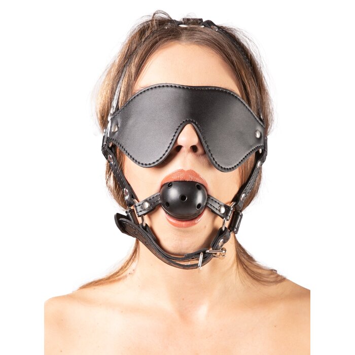 Bound to Excite Blindfold & Gag Head Harness