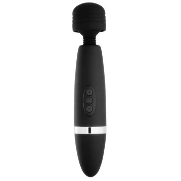 Overnight Desire Black Rechargeable Massage Wand Vibrator