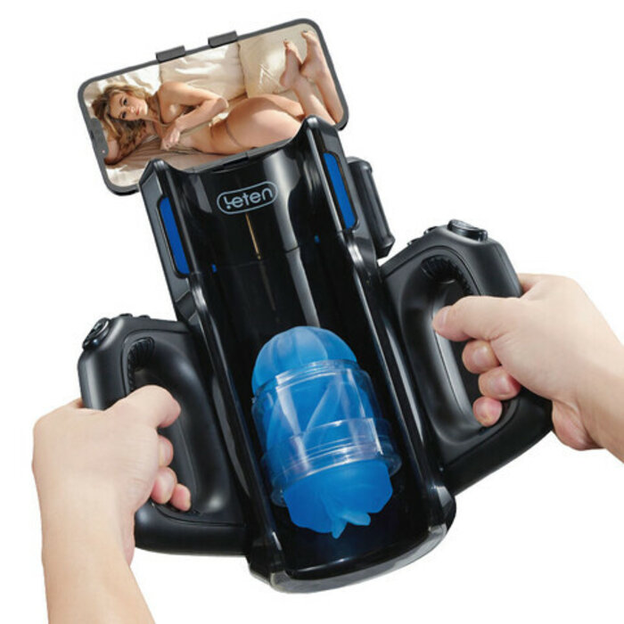 Leten 10 Thrusting High-speed Motor Masturbator with Phone Holder Male Sex Toys