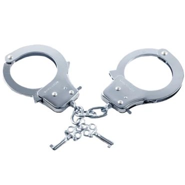 Sterling Lock Heavy Duty Silver Handcuffs