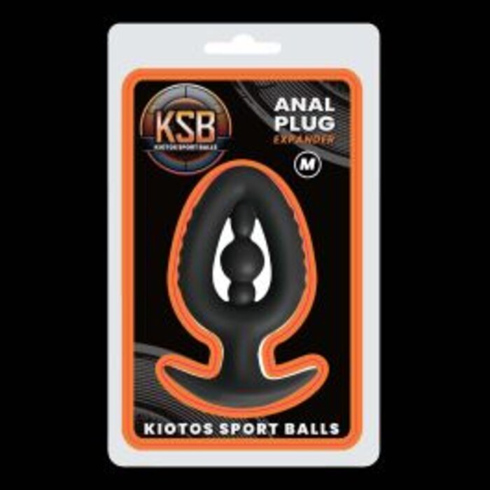 Kiotos KSB Silicone Anal Plug/Expander with Internal Bead M - Black