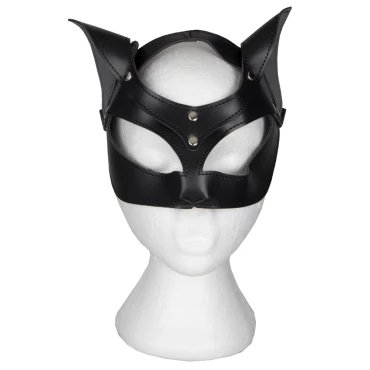 Cruella Faux Leather Cat Mask