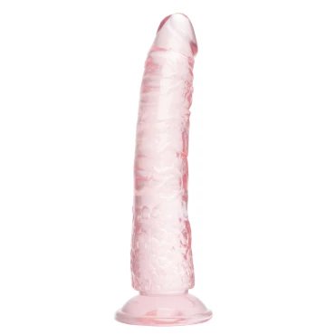 Lollipopper Clear Pink Realistic Jelly Dildo – 8 Inch