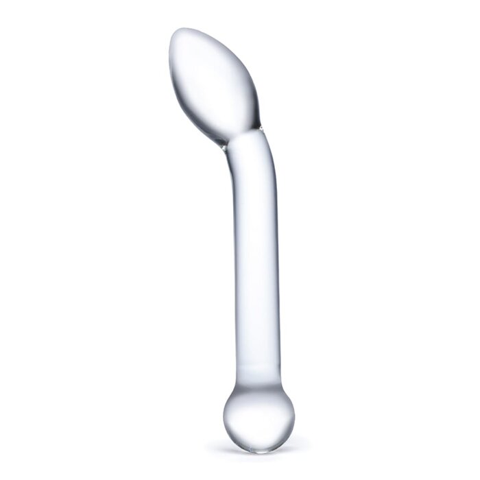 Slimline G-Spot Glass Dildo 8"
