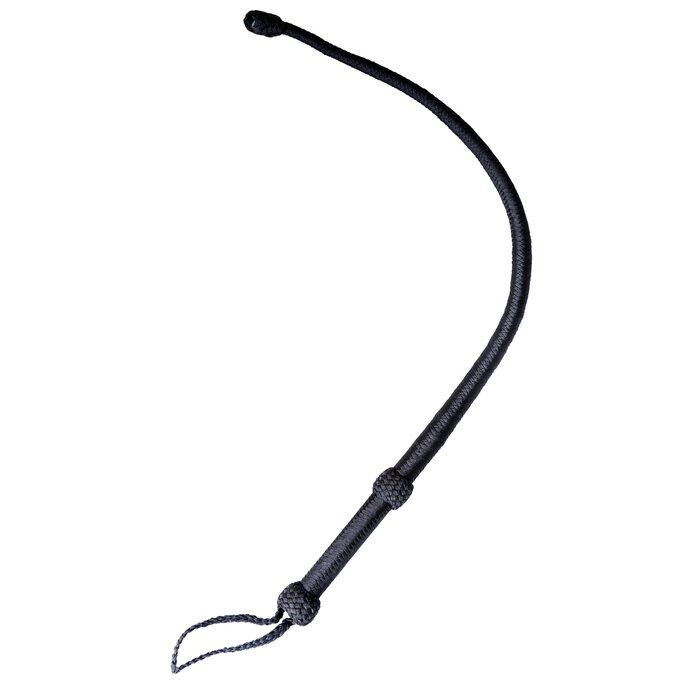 Cord Wrapped Ball End Whip Black