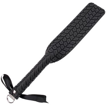 Sei Mio Tread Carefully Rubber Tyre Spanking Paddle - 15 Inch