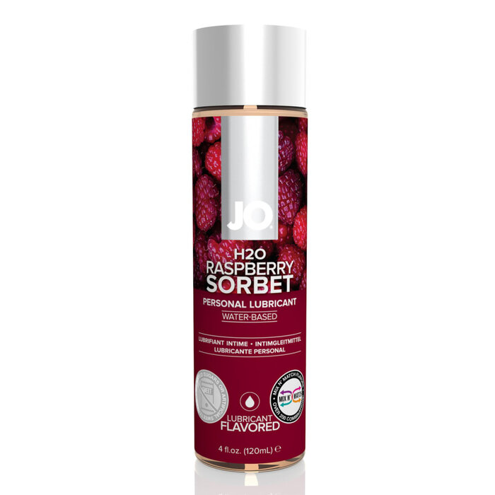 JO H2O Flavored Lubricant - Raspberry Sorbet - 4 oz.