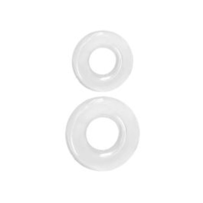 Renegade Super Stretchable Double Stack Cock Ring - Clear