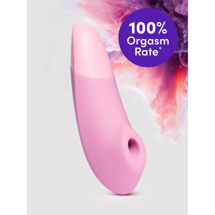 Womanizer Enhance Special Edition Pink Rose Pleasure Air Clitoral Vibrator - Light Pink