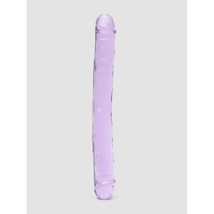BASICS Realistic Double-Ended Dildo 15 Inch - Purple