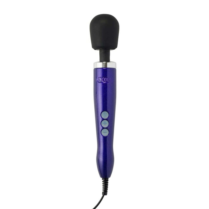 Doxy Die Cast Wand Massager: Powerful Aluminium/Titanium Purple Design