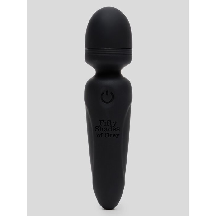 Fifty Shades of Grey Sensation Rechargeable Mini Wand Vibrator - Black