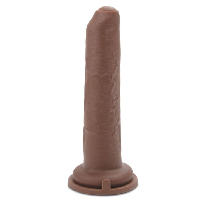 Me You Us Uncut Ultra Cock 8inch Caramel Realistic Dildo - 8 inch, extra large