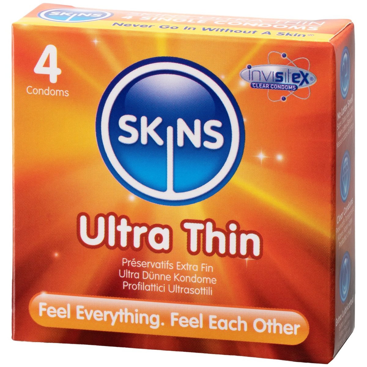 Skins Ultra Thin Condoms 4 Pack - Clear